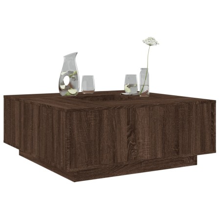 Mesa de centro madera de ingeniería marrón roble 100x100x40 cm en Mesas de centro | Comprar online en Foru.es