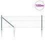 Cerca Hexagonal  Verde 0.6x100 m Acero, Postes de Cerca  con Punta 13 pcs Ø32 mm 80 cm Acero Galvanizado | Foro24.es | Tu tienda online para hogar, jardín y más Foro24.es