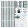 Cerca Hexagonal Verde 1.2x100 m Acero, Postes de Cerca con Punta 13 pcs Ø32 mm 140 cm Acero Galvanizado de , Postes de cerca ...