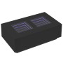 Mesa de centro con LED Infinity negra 116x69x40 cm en Mesas de centro | Comprar online en Foru.es