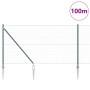 Cerca Hexagonal Verde 1,4x100 m Acero, Postes de Cerca con Pica 13 pcs Ø32 mm 160 cm Acero Galvanizado de , Postes de cerca -...