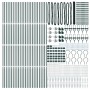 Cerca Hexagonal  Verde 1,5x100 m Acero, Postes de Cerca  con Punta 13 pcs Ø32 mm 170 cm Acero Galvanizado | Foro24.es | Tu tienda online para hogar, jardín y más Foro24.es