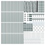 Cerca Hexagonal  Verde 1.6x100 m Acero, Postes de Cerca  con Pica 13 pcs Ø32 mm 180 cm Acero Galvanizado | Foro24.es | Tu tienda online para hogar, jardín y más Foro24.es