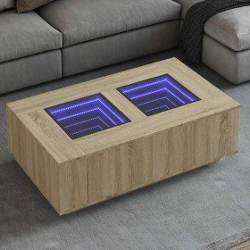 Mesa de centro con Infinity LED roble Sonoma 116x69x40 cm en Mesas de centro | Comprar online en Foru.es