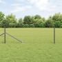 Cerca Hexagonal Gris  0.5x10 m Acero, Postes de Cerca  con Punta 7 pcs Ø32 mm 80 cm Acero Galvanizado | Foro24.es | Tu tienda online para hogar, jardín y más Foro24.es