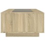 Mesa de centro con Infinity LED roble Sonoma 116x69x40 cm en Mesas de centro | Comprar online en Foru.es
