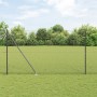 Cerca Hexagonal Gris 1.6x10 m Acero, Postes de Cerca con Espiga 7 pcs Ø32 mm 180 cm Acero Galvanizado de , Postes de cerca - ...
