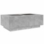 Mesa de centro con Infinity LED gris hormigón 116x69x40 cm en Mesas de centro | Comprar online en Foru.es
