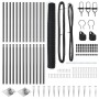 Set de Cercas Set de 2 Gris Metal 25 x 1.2 m Duradero de , Postes de cerca - Ref: Foro24-3353241, Precio: 184,04 €, Descuento: %