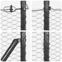 Set de Cercas Set de 2 Gris Metal 25 x 1.2 m Duradero de , Postes de cerca - Ref: Foro24-3353241, Precio: 184,04 €, Descuento: %