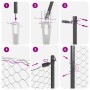 Set de Cercas Set de 2 Gris Metal 25 x 1.2 m Duradero de , Postes de cerca - Ref: Foro24-3353241, Precio: 184,04 €, Descuento: %