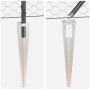 Juego de Cercas Set de 2 Gris Metal Estándar Duradero de , Postes de cerca - Ref: Foro24-3353242, Precio: 182,44 €, Descuento: %