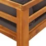Tumbonas con cojines gris oscuro 2 unidades madera de acacia de vidaXL, Conjuntos de jardín - Ref: Foro24-3087269, Precio: 43...