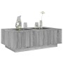 Mesa de centro con Infinity LED gris Sonoma 116x69x40 cm en Mesas de centro | Comprar online en Foru.es