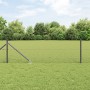 Valla Hexagonal Gris 0.6x50 m Acero,  Postes de Valla con Punta 13 pcs Ø32 mm 80 cm Acero Galvanizado | Foro24.es | Tu tienda online para hogar, jardín y más Foro24.es