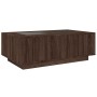 Mesa de centro con Infinity LED marrón roble 116x69x40 cm en Mesas de centro | Comprar online en Foru.es