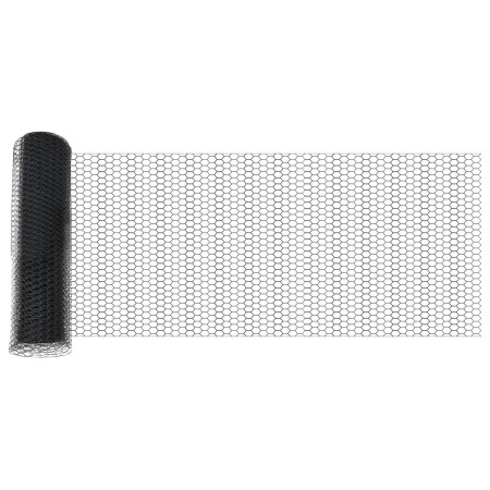 Cerca Hexagonal Gris 0.5x100 m Acero,  Poste para cercas con pica 13 pcs Ø32 mm 80 cm Acero galvanizado | Foro24.es | Tu tienda online para hogar, jardín y más Foro24.es