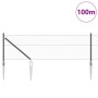 Cerca Hexagonal Gris 0.6x100 m Acero, Postes de Cerca  con Pica 13pcs Ø32mm 80cm Acero Galvanizado | Foro24.es | Tu tienda online para hogar, jardín y más Foro24.es
