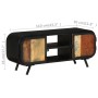 Mueble para la TV madera maciza reciclada 110x30x45 cm en Muebles TV | Comprar online en Foru.es