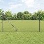Cerca Hexagonal Gris 1.2x100 m Acero,  Poste de Cerca con Punta 13 pcs Ø32 mm 140 cm Acero Galvanizado | Foro24.es | Tu tienda online para hogar, jardín y más Foro24.es