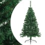 Medio árbol de Navidad artificial con soporte PVC verde 120 cm en Decoración Festiva y Estacional | Comprar online en Foru.es