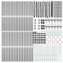 Cerca Hexagonal Gris 1.6x100 m Acero,  Postes de Cerca con Punta 13 pcs Ø32 mm 180 cm Acero Galvanizado | Foro24.es | Tu tienda online para hogar, jardín y más Foro24.es