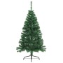 Medio árbol de Navidad artificial con soporte PVC verde 120 cm en Decoración Festiva y Estacional | Comprar online en Foru.es