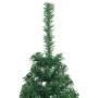 Medio árbol de Navidad artificial con soporte PVC verde 120 cm en Decoración Festiva y Estacional | Comprar online en Foru.es
