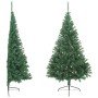 Medio árbol de Navidad artificial con soporte PVC verde 240 cm en Decoración Festiva y Estacional | Comprar online en Foru.es