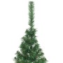 Medio árbol de Navidad artificial con soporte PVC verde 240 cm en Decoración Festiva y Estacional | Comprar online en Foru.es