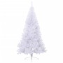 Medio árbol de Navidad artificial con soporte PVC blanco 210 cm en Decoración Festiva y Estacional | Comprar online en Foru.es