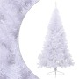 Medio árbol de Navidad artificial con soporte PVC blanco 240 cm en Decoración Festiva y Estacional | Comprar online en Foru.es