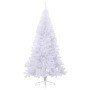 Medio árbol de Navidad artificial con soporte PVC blanco 240 cm en Decoración Festiva y Estacional | Comprar online en Foru.es