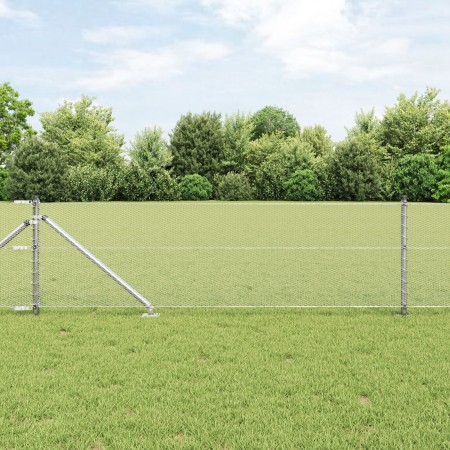Cerca Hexagonal  0.6x25 m Acero Galvanizado, Postes de Cerca  con Punta 13 pcs Ø32 mm 80 cm Acero Galvanizado | Foro24.es | Tu tienda online para hogar, jardín y más Foro24.es