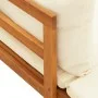 Tumbonas con cojines crema 2 unidades madera de acacia de vidaXL, Conjuntos de jardín - Ref: Foro24-3087268, Precio: 419,42 €...