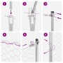 Valla de enlace hexagonal con 13 postes de pica 1x25 m Acero galvanizado de , Postes de cerca - Ref: Foro24-3353378, Precio: ...