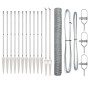 Juego de Cerca Set de 2 Acero galvanizado 25 x 1.2 m Durable | Foro24.es | Tu tienda online para hogar, jardín y más Foro24.es