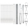 Set de Cercas Juego de 2 Acero galvanizado 25 x 1.5 m Duradero de , Postes de cerca - Ref: Foro24-3353388, Precio: 202,19 €, ...