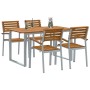 Conjunto de Comedor de Jardín 5 pcs Gris en Conjuntos de jardín | Comprar online en Foru.es