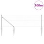 Cerca Hexagonal  0.6x100 m Acero Galvanizado, Postes de Cerca  con Punta 13 pcs Ø32 mm 80 cm Acero Galvanizado | Foro24.es | Tu tienda online para hogar, jardín y más Foro24.es