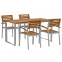 Conjunto de Comedor de Jardín 5 pcs Gris en Conjuntos de jardín | Comprar online en Foru.es