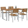Conjunto de Comedor de Jardín 5 pcs Gris en Conjuntos de jardín | Comprar online en Foru.es