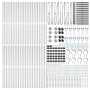 Valla Hexagonal 1.2x100 m de Acero Galvanizado, Postes de Valla con Estaca 13 pcs Ø32 mm 140 cm de Acero Galvanizado de , Pos...