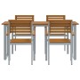 Conjunto de Comedor de Jardín 5 pcs Gris en Conjuntos de jardín | Comprar online en Foru.es