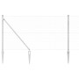 Cerca Hexagonal  1.4x100 m Acero Galvanizado, Postes de Cerca  con Estaca 13 piezas Ø32 mm 160 cm Acero Galvanizado | Foro24.es | Tu tienda online para hogar, jardín y más Foro24.es