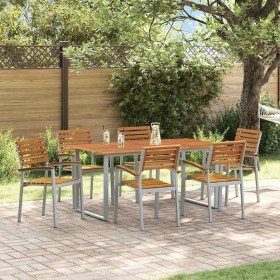 Conjunto de Comedor de Jardín 7 pcs Gris en Conjuntos de jardín | Comprar online en Foru.es