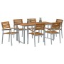 Conjunto de Comedor de Jardín 7 pcs Gris en Conjuntos de jardín | Comprar online en Foru.es