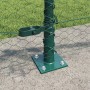 Cerca Hexagonal Verde 0.5x10 m Acero, Postes de Cerca con Placas de Base 7 pcs Ø32mm 70cm Acero Galvanizado de , Postes de ce...