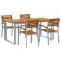 Conjunto de Comedor de Jardín 5 pcs Gris en Conjuntos de jardín | Comprar online en Foru.es