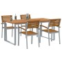 Conjunto de Comedor de Jardín 5 pcs Gris en Conjuntos de jardín | Comprar online en Foru.es